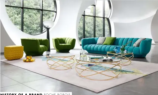  ??  ?? From top ‘Odea’ sofa and chairs by Roberto Tapinassi & Maurizio Manzoni. Patrick Chouchan. Cabinet by Christian Lacroix Maison. ‘Cute Cut’ side table by Cédric Ragot