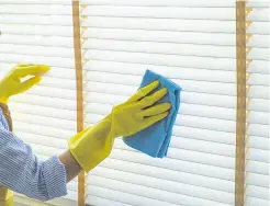  ?? ?? Ideally, you should be looking to clean your blinds once a month to get rid of any dust or dirt