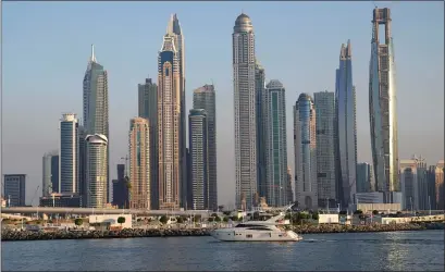  ?? KAMRAN JEBREILI — THE ASSOCIATED PRESS ?? The skyline of Dubai, which the author writes is the money laundering hub of choice for the world’s criminal organizati­ons.