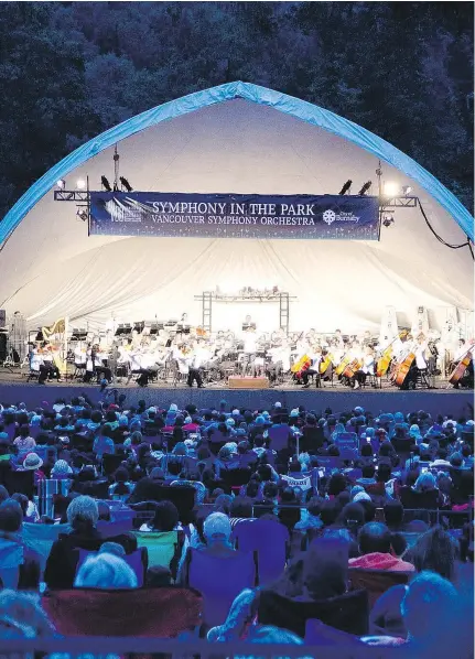  ?? PNG FILES ?? The VSO’s free Deer Lake concert is an annual rite of summer that attracts thousands.