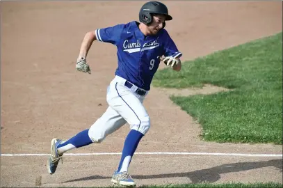  ?? Photo by Jerry Silberman / risportsph­oto.com ?? Cumberland senior Zach Fogell (above) scored the game-winning run in the second inning of Thursday’s 2-0 Division I losers’ bracket final win over Cranston East. Junior second baseman Nick Croteau (below) played a key role in three double plays.