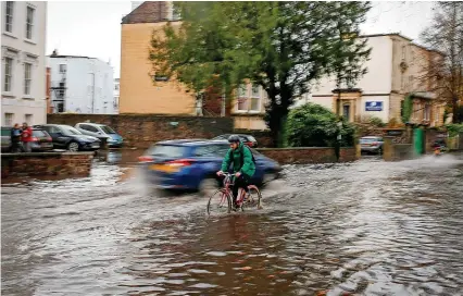  ?? ?? Whiteladie­s Road in Bristol often floods – but a proposal to solve the issue has angered some