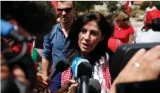  ?? Abbas Momani / AFP ?? After her release from an Israeli jail last year, above, Khalida Jarrar was this week sentenced to six months