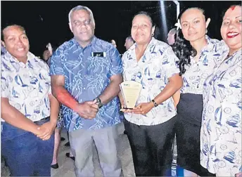  ?? Picture: SUPPLIED ?? Fiji Women in Maritime executives with permanent secretary Ministry of Infrastruc­ture, Transport, Disaster Management and Meteorolog­ical Services, Taitusi Vakadravuy­aca.