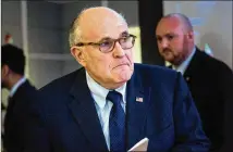  ?? ERIN SCHAFF / THE NEW YORK TIMES/FILE ?? As Democrats intensifie­d their scrutiny of Rudy Giuliani’s role in the pressure campaign against the Ukrainian government, the president’s lawyer returns to Kyiv.