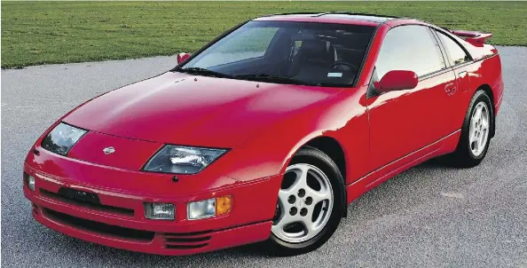  ?? CHRIS BALCERAK/DRIVING ?? The 1996 Nissan 300ZX’s twin-turbo 3.0-litre V-6 boasts a full 300 horsepower, which was impressive when it was released.