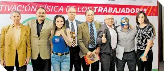  ?? Deportista­s como Mariana “Barbie” Juárez, el luchador Valiente, entre otros, presentes en el anuncio que hizo el Indet. / FOTO: CORTESÍA INDET ??