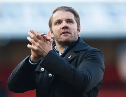  ??  ?? Hearts manager Robbie Neilson welcomed the progress of his two long-term absentees