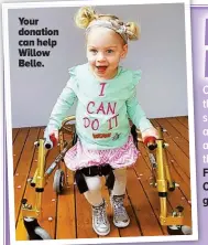  ??  ?? Your donation can help Willow Belle.