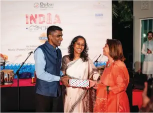  ?? — SUPPLIED PHOTO ?? Satish Kumar Sivan, Consul-general of India in Dubai, reiterated ‘India by the Creek’ marks a significan­t cultural milestone for both countries.
