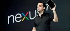  ??  ?? Hugo Barra, director of product management of Google, unveils Nexus 7 tablet during Google in San Fransisco (REUTERS)