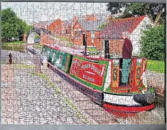  ?? PHOTO: SUPPLIED ?? Diana on board Madeley in the completed jigsaw.