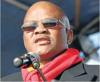  ?? Picture: NUM ?? NEW BLOOD: The NUM’s new general secretary, David Sipunzi, represents an attempt by miners to change course