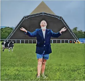  ?? Sir Peter Blake/Damian Griffiths ?? A portrait of Glastonbur­y Festival founder Michael Eavis by English artist Sir Peter Blake has been unveiled at the music festival