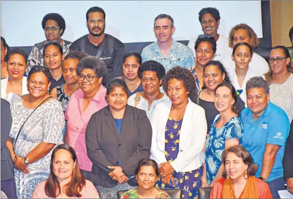  ?? Picture: ELIKI NUKUTABU ?? Participan­ts at the Women Can Lead the Pacific’s Power Transition panel discussion at USP in Suva last Tuesday.
