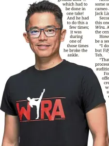  ?? — AZLINA ABDULLAH/ The Star ?? Director Teh wants to create a world class action film with Wira.
