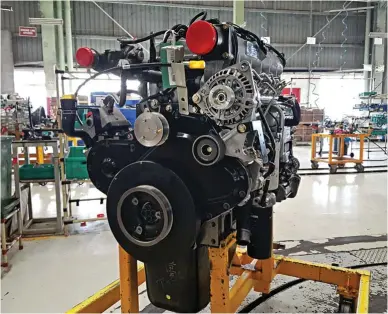  ??  ?? The 7.2-litre common-rail turbo diesel engine has come to provide the right power to weight advantage post BSIV implementa­tion