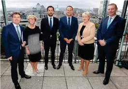  ?? ?? Blast from the past: John Coleman, far right, at the launch of the LDA in 2018 with, from left, Paschal Donohoe, Regina Doherty, Eoghan Murphy, Leo Varadkar and Heather Humphreys