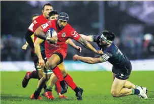  ?? Photo Icon Sport ?? Les Toulousain­s de Pita Ahki ont décroché leur qualificat­ion pour les quarts de finale en venant à bout du Connacht.