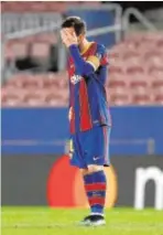  ?? REUTERS ?? Messi, imagen de impotencia