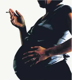  ?? Picture: Getty. ?? Research has shown that smoking during pregnancy damages the baby’s airways.