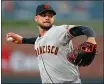  ?? TODD KIRKLAND — GETTY IMAGES ?? The Giants’ Tyler Beede pitches in the first inning against the Braves at SunTrust Park on Sept. 20 in Atlanta.