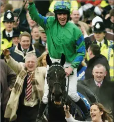  ??  ?? Davy Russell aboard Native Jack in Cheltenham, 2006.