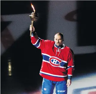  ?? J O H N K E N N E Y/ MO N T R E A L G A Z E T T E ?? Tomas Plekanec, shown at the Canadiens’ home opener at the Bell Centre Thursday, signed a two- year extension with the team on Friday.