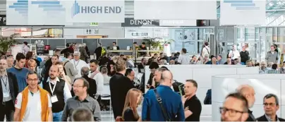  ?? Foto: High End Society ?? Die Messe HIGH END in München ist der internatio­nale Treffpunkt für Audio Fans. Mehr als 20 000 Besucher werden in diesem Jahr erwartet. Vom kleinen Audiospezi­alisten bis zu den großen Branchenfü­hrern ist alles vertreten.