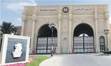  ?? AFP ?? Those arrested in the Saudi crackdown on corruption were held at The Ritz-Carlton in Riyadh