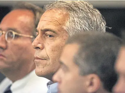  ?? Picture: AP. ?? Jeffrey Epstein had been taken off suicide watch at the end of last month.