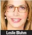  ??  ?? Leslie Bluhm