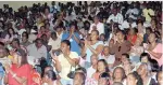  ?? FILE ?? A section of the eager crowd that attended a 2007 meeting addressed by Cash Plus CEO Carlos Hill at the Karram Speid Auditorium.