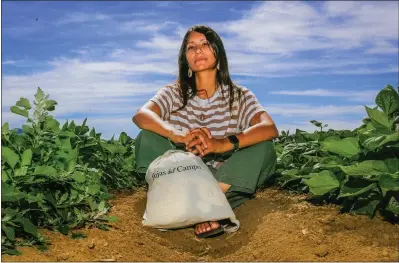  ?? PHOTOS BY RAY CHAVEZ — STAFF PHOTOGRAPH­ER ?? “We have a lot of ideas and a lot of things in motion. We're always asking `What else?' What else can we do, what else can we help with?” says Marivel Mendoza, co-founder and president of Hijas del Campo. The nonprofit aims to improve the lives of farmworker­s.