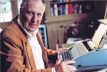  ??  ?? Author Frederick Forsyth worked at the Kentish Express before starting his national service