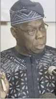  ??  ?? olesegun obasanjo: gave the elections a stamp of approval