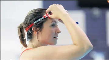  ?? ?? Annie Brooks found swimming had a great benefit on her mental health and is backing a national campaign highlighti­ng the benefits of swimming for mental health.