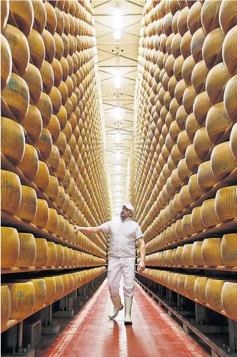  ??  ?? In Kanada gilt künftig ein strenger Schutz, nicht jeder Parmesan darf Parmigiano Reggiano heißen. Nicht alle italienisc­hen Bauern werden profitiere­n.