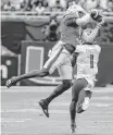  ?? AL DIAZ adiaz@miamiheral­d.com ?? Hurricanes safety Kamren Kinchens hurt his stock by running poorly in the 40-yard dash at the NFL Combine.
