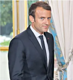  ??  ?? French president Emmanuel Macron has a battle on his hands to deliver labour reform