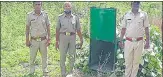  ?? HT ?? The forest department has installed two cages at Singathwar­a forests in Udaipur to catch the killer leopard.