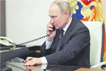  ?? ?? El presidente ruso, Vladimir Putin, aseguró que castigarán a todos los responsabl­es del ataque.