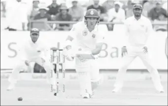  ?? (reuters photo) ?? Dean Elgar recorded his highest tets score against Sri Lanka yesterday.