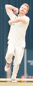  ?? Pictures: ALISON WYND ?? STRIKE FORCE: Brenton McDonald, left, and Dom McGlinchey took nine wickets between them as Geelong grabbed a last-gasp win over Monash.