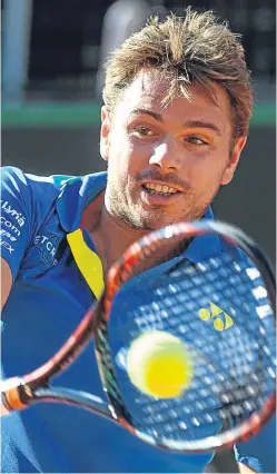  ??  ?? Stan Wawrinka could be a dark horse at Roland Garros this year as the Swiss ace targets a fourth grand slam title.
