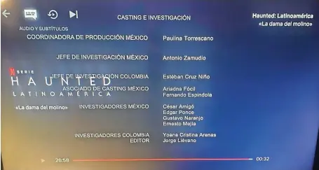  ??  ?? SE TITULA Haunted, el episodio número 2 lleva por nombre La Dama del Molino