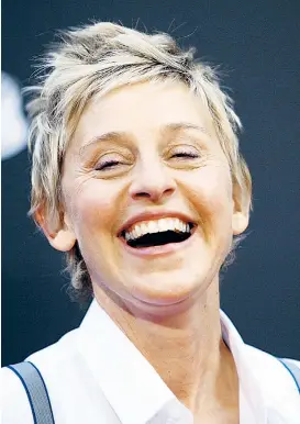  ??  ?? Ellen DeGeneres wühlte vor mehr als 20 Jahren das amerikanis­che TV-Publikum durch ihr Outing in der Serie „Ellen“auf.