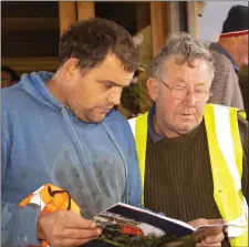  ??  ?? Davie Thompson, Tipperary and Martin Morrissey, VPlant Constructi­on, Derrygrath lower, Tipperary.