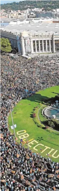  ?? // ABC ?? Foto de la última manifestac­ión de la Diada antes de la pandemia