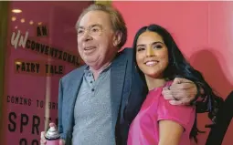  ?? CRAIG RUTTLE/AP ?? Andrew Lloyd Webber stands with Linedy Genao on Oct. 3 in New York.
